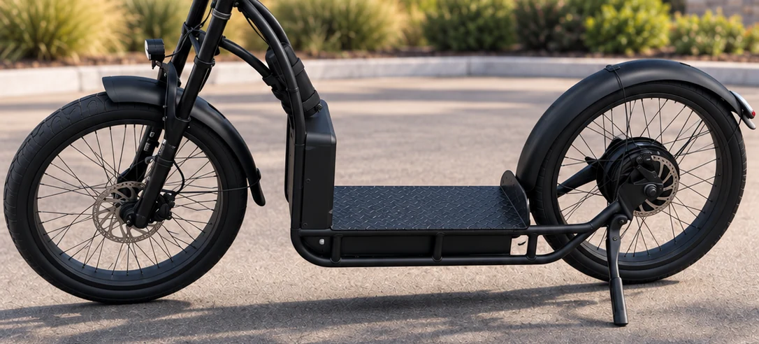 Detail of the NF scooter standing deck