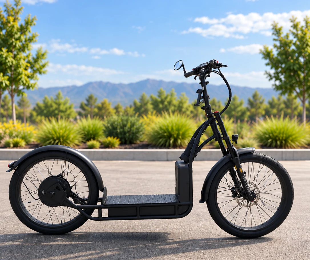 NF scooter, full side profile
