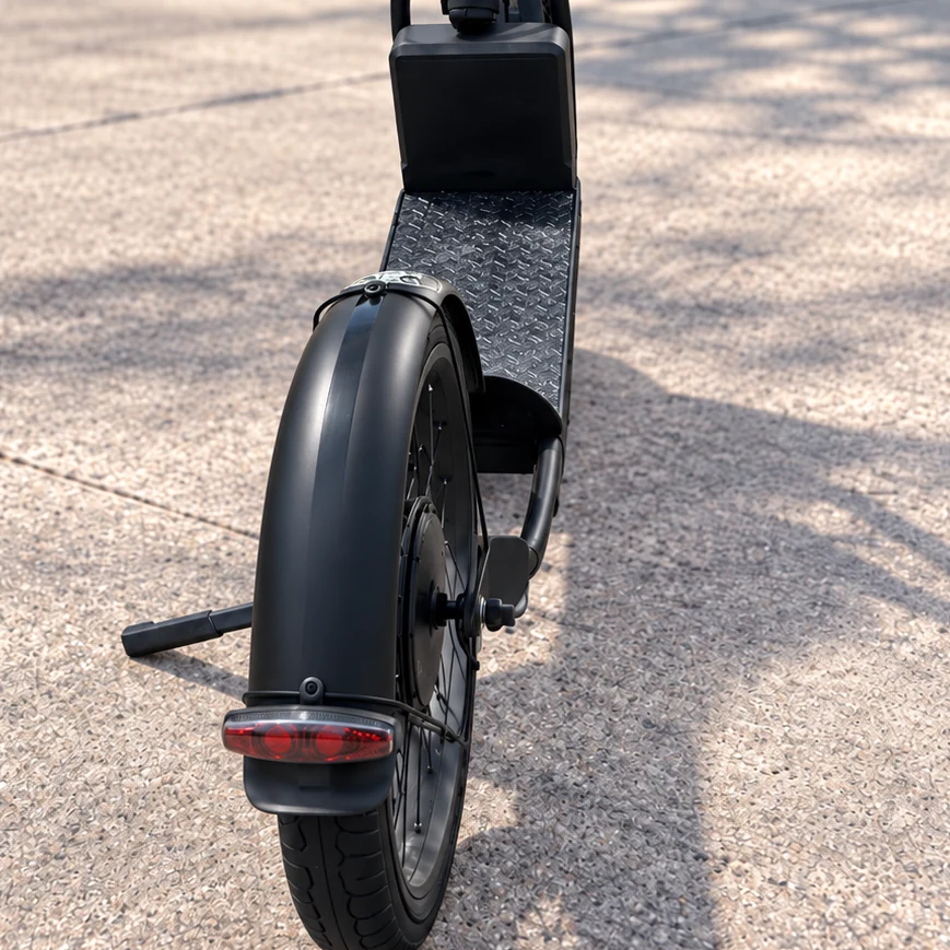 Rear view of the NF scooter